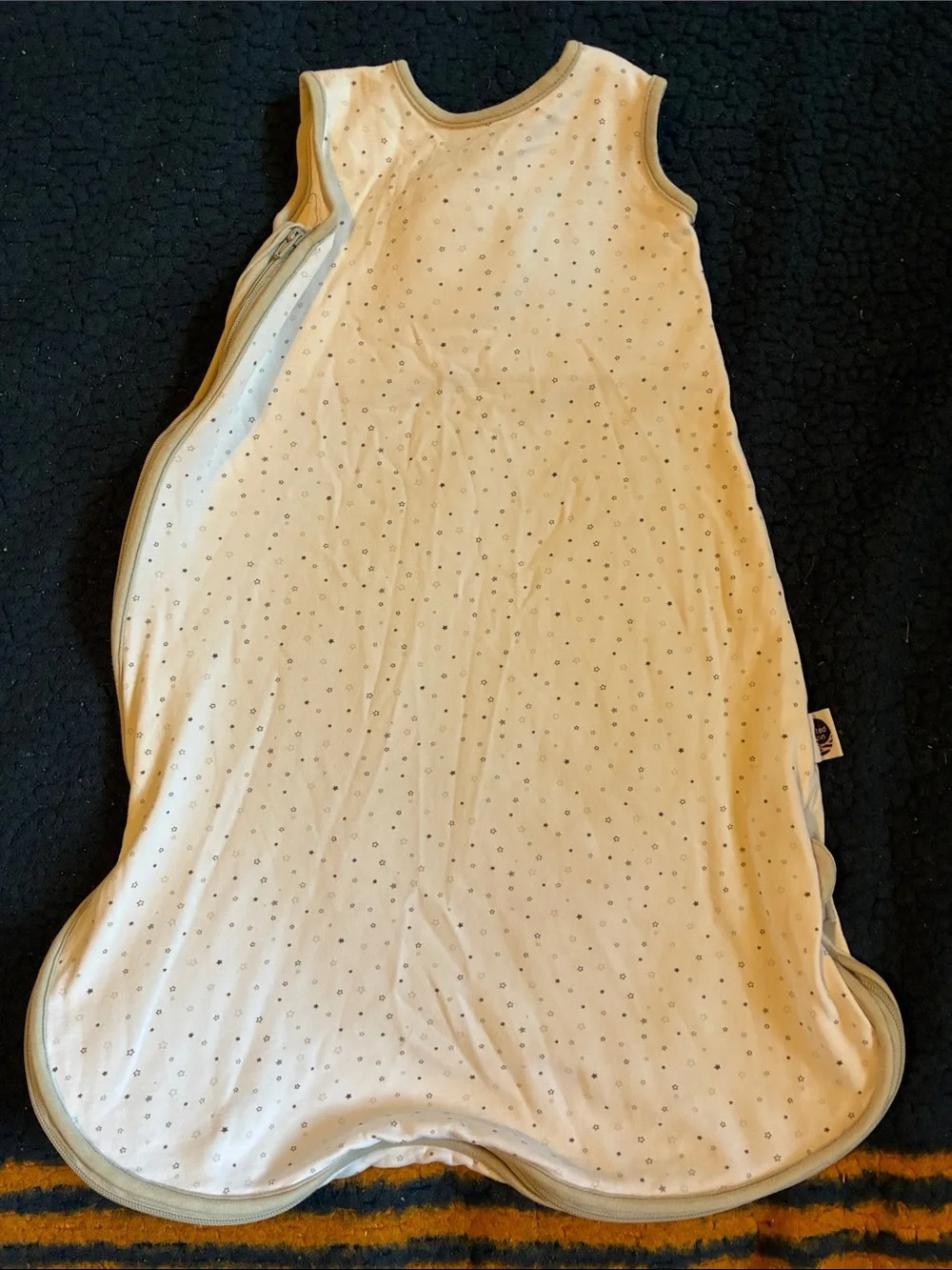 Nested Bean Cream Sleep Sack with Chick Appliqué